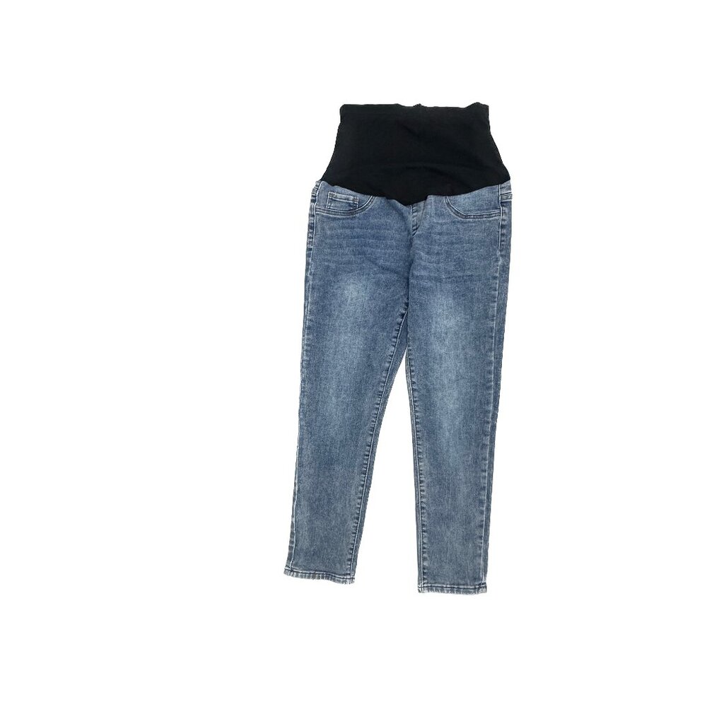 Love Soho Maternity Skinny Women's size L Medium Wash‎ Blue Denim Jeans